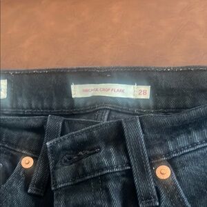 Levi's women’s Black Ribcage Boot Cut Jeans